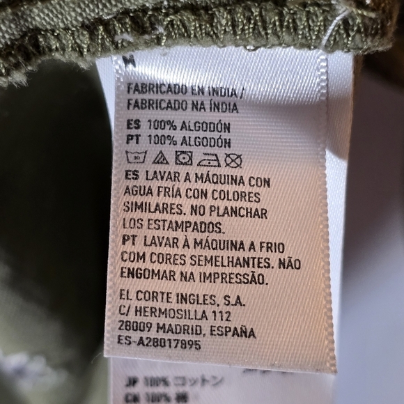 American Eagle Army Green Flower Embroidered Oversized Jacket Dreamer, sz M - Picture 5 of 7